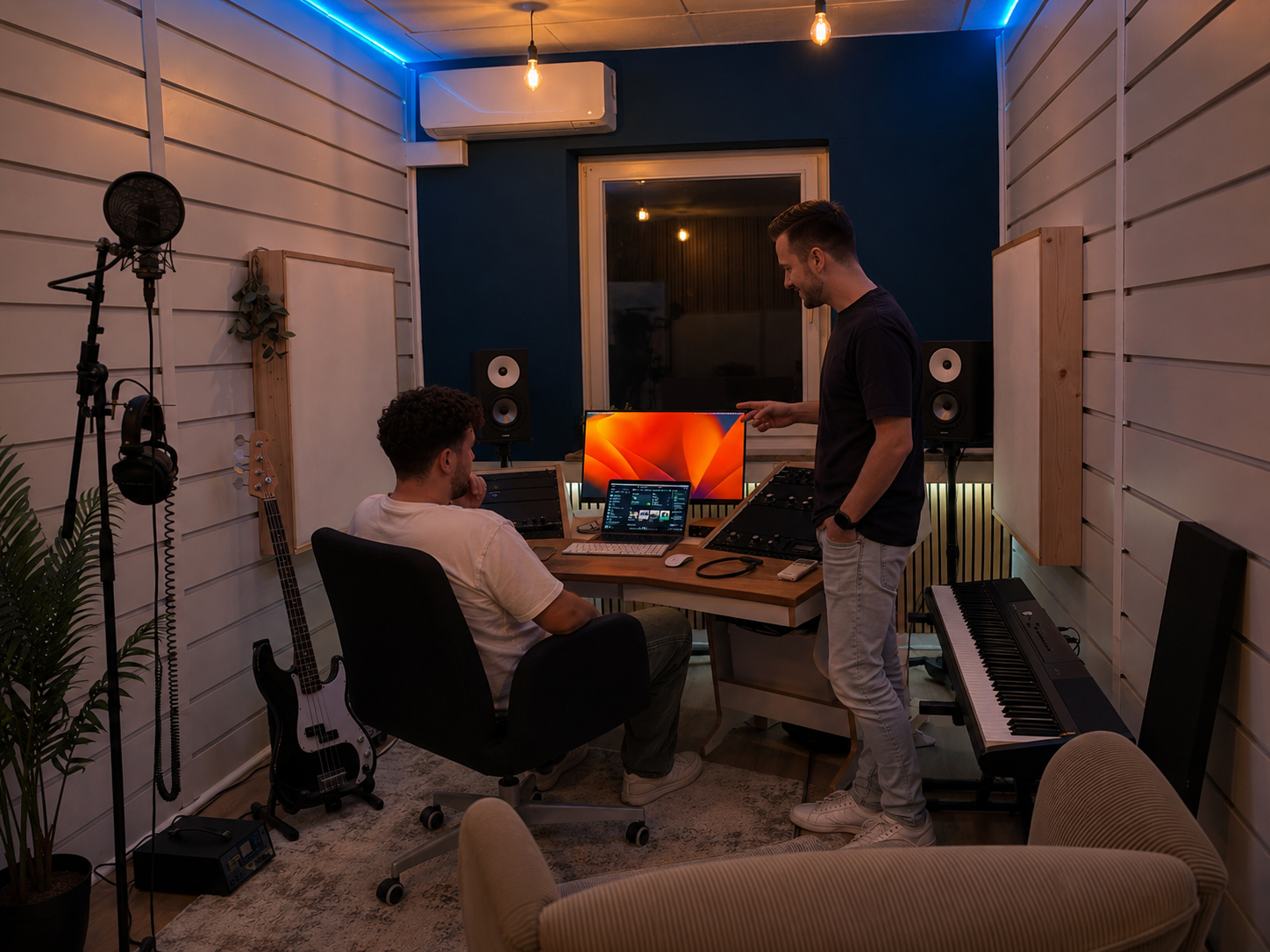 BRAYZ working in the studio